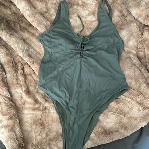 Womens green one piece.